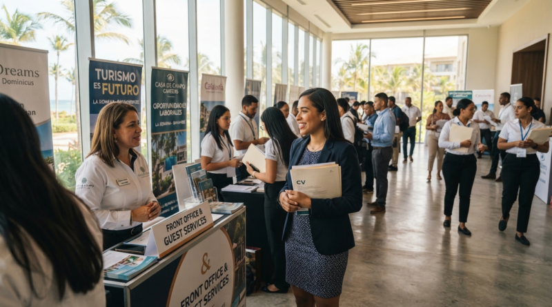 Feria de empleo con oportunidades laborales en el sector turístico