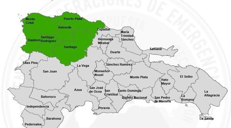 Pronóstico de aguaceros y tormentas eléctricas en República Dominicana